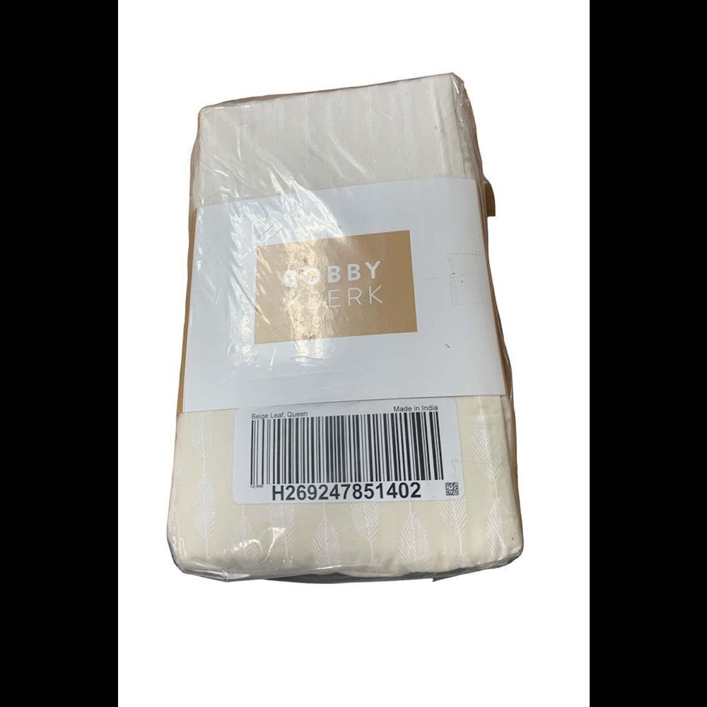 Bobby Berk 2-Pack 100% Cotton Pillowcases Beige Leaf